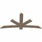 Ekena Millwork Alberta Smooth Timber Gable Bracket, Douglas Fir, 72"W x 36"H x 1 1/2"D x 5 1/2"F, 12/12 Pitch GBW072X36X0206ALB00SDF - alternate 4